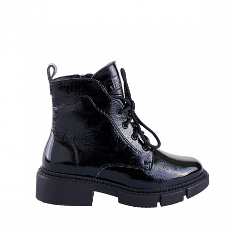 Полусапоги ортопедические Dr Thomas утепленные женские DTD-545-5 черный лак. Изображение 3 из 5